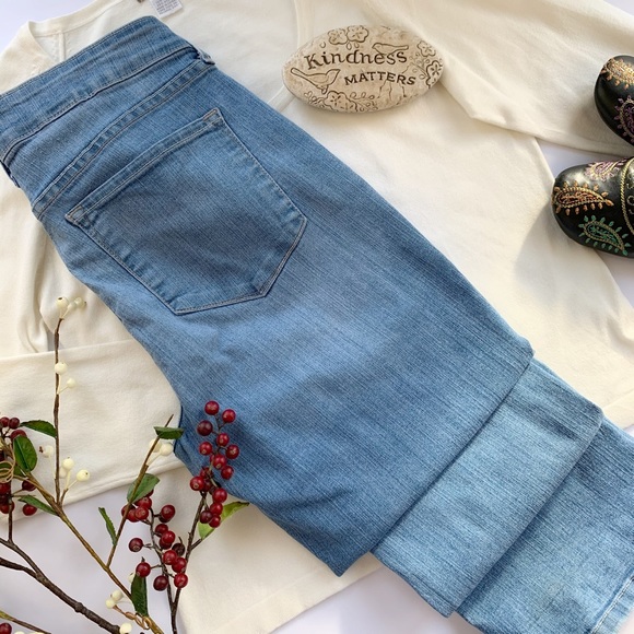 NYDJ Denim - NYDJ High Waist Straight Lain Pocket Jeans